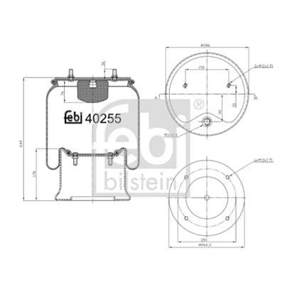 Febi Air Suspension Boot Gaiter Bellow 40255