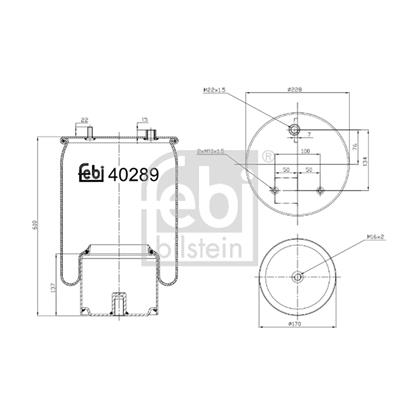 Febi Air Suspension Boot Gaiter Bellow 40289