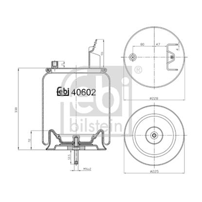 Febi Air Suspension Boot Gaiter Bellow 40602