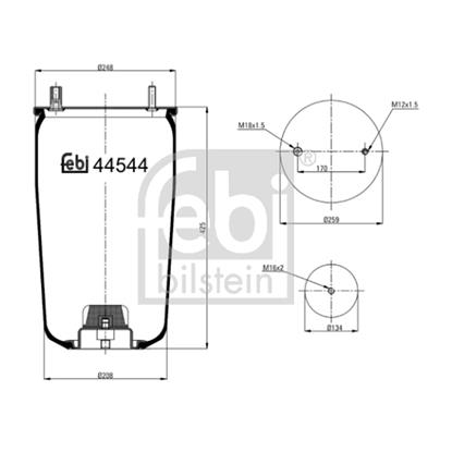 Febi Air Suspension Boot Gaiter Bellow 44544