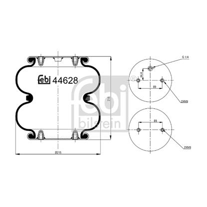 Febi Air Suspension Boot Gaiter Bellow 44628