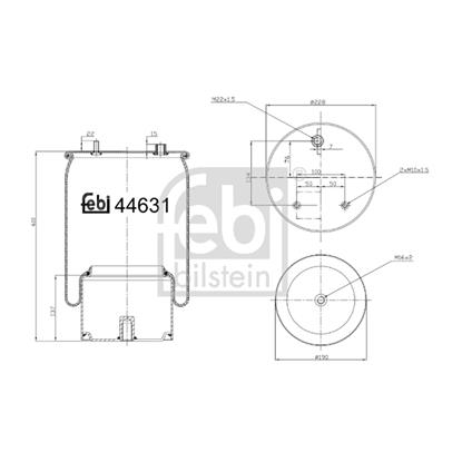 Febi Air Suspension Boot Gaiter Bellow 44631