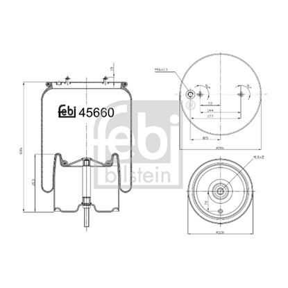 Febi Air Suspension Boot Gaiter Bellow 45660