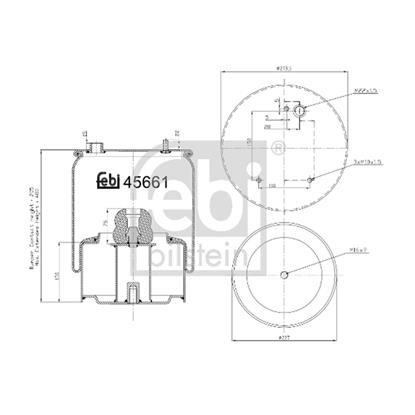 Febi Air Suspension Boot Gaiter Bellow 45661