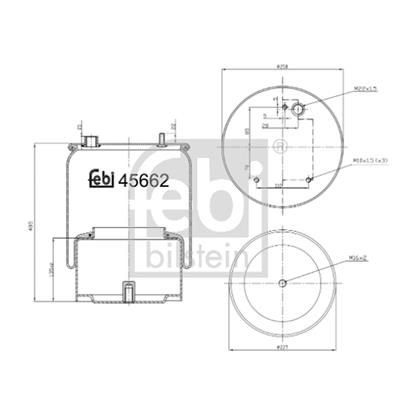 Febi Air Suspension Boot Gaiter Bellow 45662