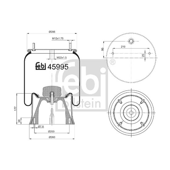 Febi Air Suspension Boot Gaiter Bellow 45995