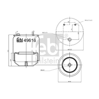 Febi Air Suspension Boot Gaiter Bellow 49616