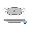 MEYLE Brake Pad Set 025 209 0818