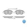 MEYLE Brake Pad Set 025 237 1218/W