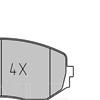 MEYLE Brake Pad Set 025 243 4617/W