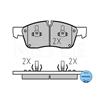 MEYLE Brake Pad Set 025 251 9021