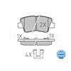 MEYLE Brake Pad Set 025 253 3715/W