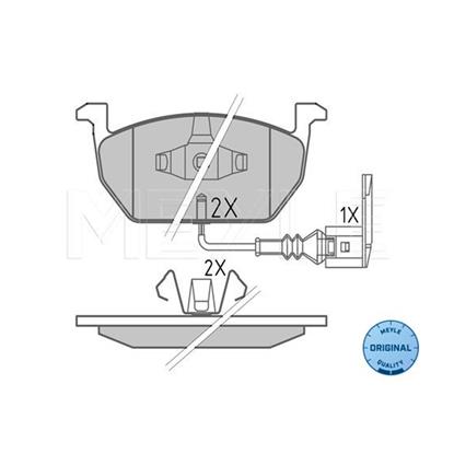 MEYLE Brake Pad Set 025 220 3517