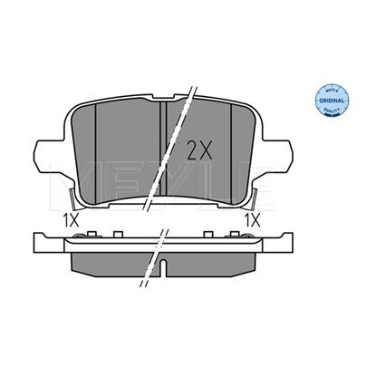 MEYLE Brake Pad Set 025 221 2917