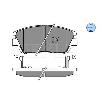 MEYLE Brake Pad Set 025 225 9018