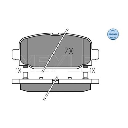 MEYLE Brake Pad Set 025 228 4418