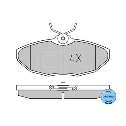 MEYLE Brake Pad Set 025 234 2417