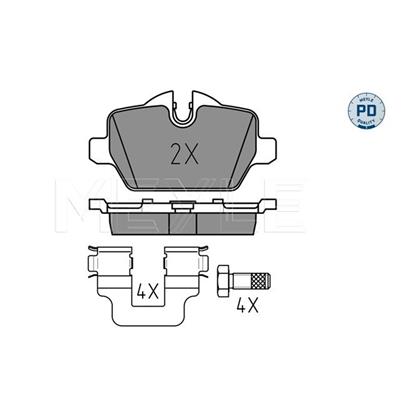 MEYLE Brake Pad Set 025 236 2316/PD