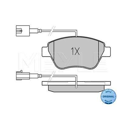 MEYLE Brake Pad Set 025 237 0517/W