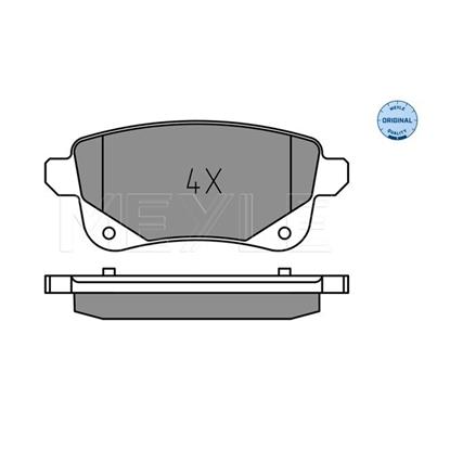 MEYLE Brake Pad Set 025 248 2016