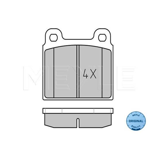 MEYLE Brake Pad Set 025 200 1118