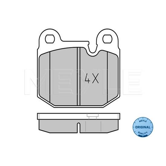 MEYLE Brake Pad Set 025 205 8816