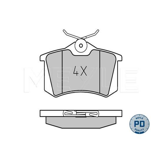 MEYLE Brake Pad Set 025 209 6117/PD