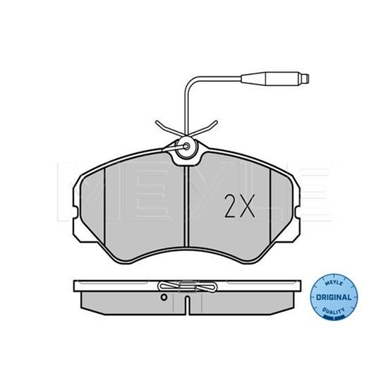 MEYLE Brake Pad Set 025 212 0519/W