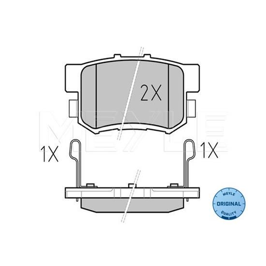 MEYLE Brake Pad Set 025 217 1914/W