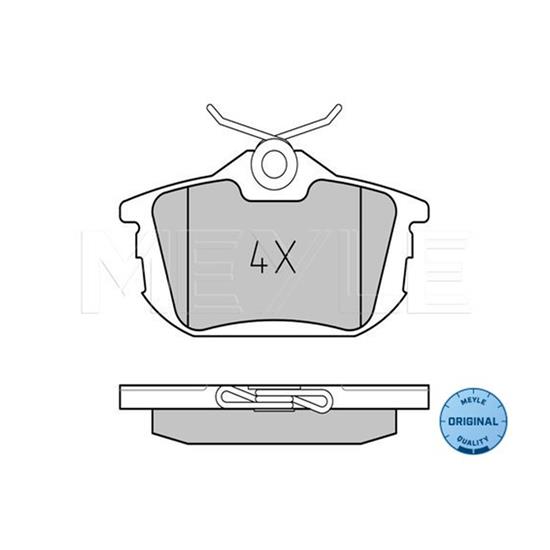 MEYLE Brake Pad Set 025 218 6115