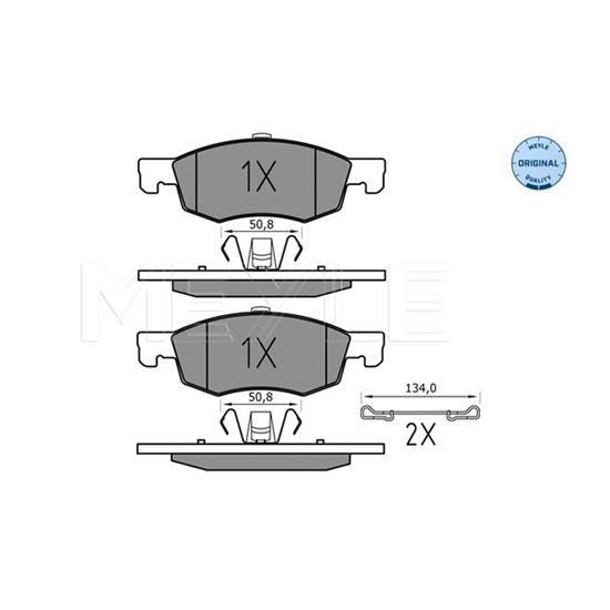 MEYLE Brake Pad Set 025 221 4317