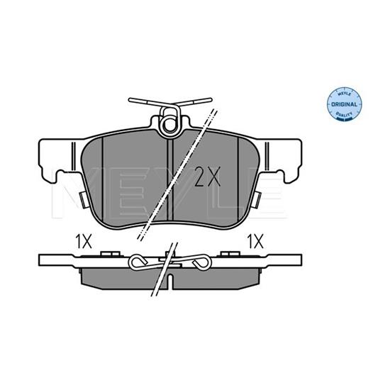 MEYLE Brake Pad Set 025 222 3116