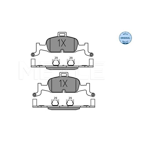 MEYLE Brake Pad Set 025 224 0216