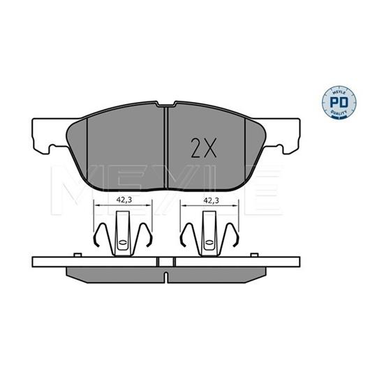 MEYLE Brake Pad Set 025 224 1219