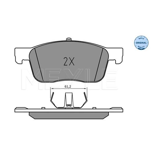 MEYLE Brake Pad Set 025 225 9417