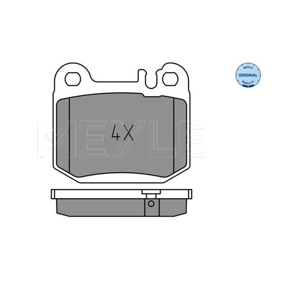 MEYLE Brake Pad Set 025 231 5715