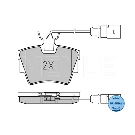 MEYLE Brake Pad Set 025 232 2416/W