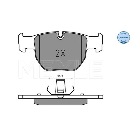 MEYLE Brake Pad Set 025 233 9719