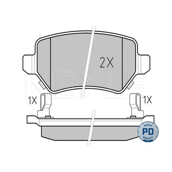 MEYLE Brake Pad Set 025 234 1715/PD