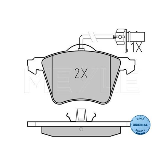 MEYLE Brake Pad Set 025 234 1819/W