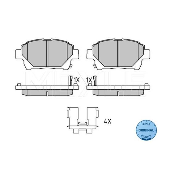 MEYLE Brake Pad Set 025 235 1015/W