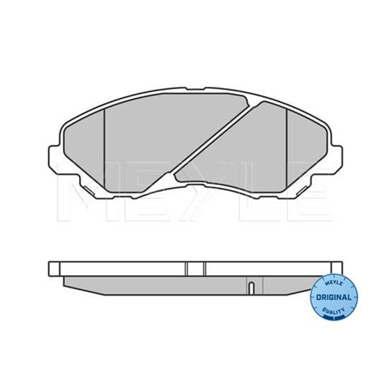 MEYLE Brake Pad Set 025 235 8416/W