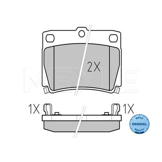 MEYLE Brake Pad Set 025 235 9315/W