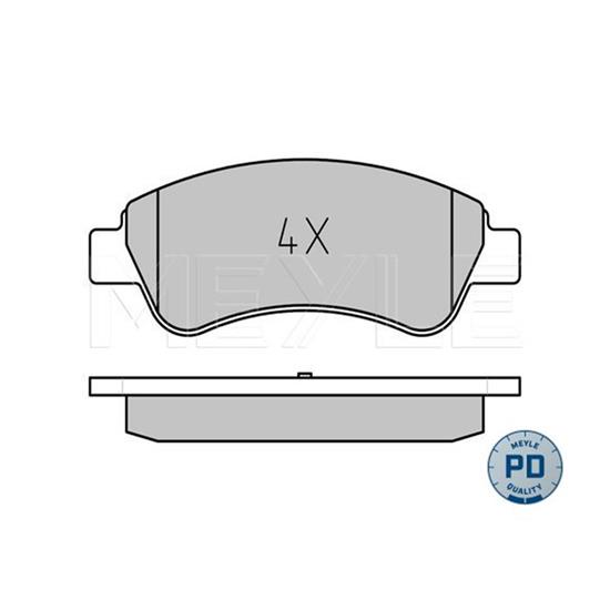 MEYLE Brake Pad Set 025 235 9919/PD