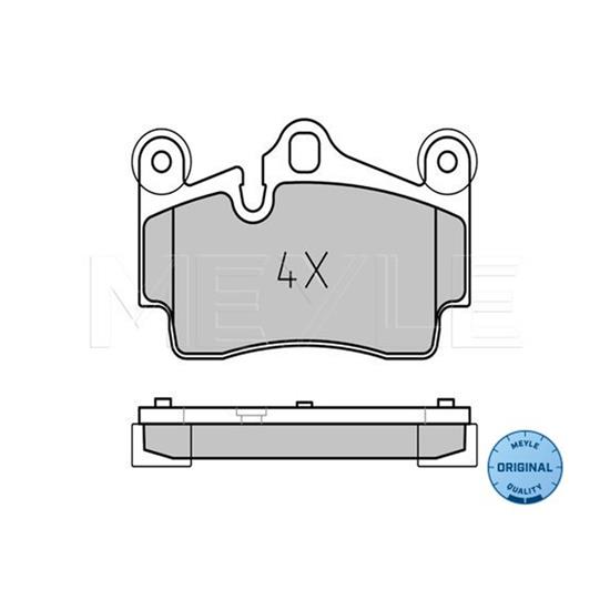 MEYLE Brake Pad Set 025 236 9417