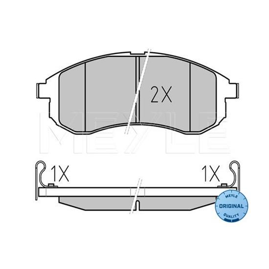 MEYLE Brake Pad Set 025 238 7914/W