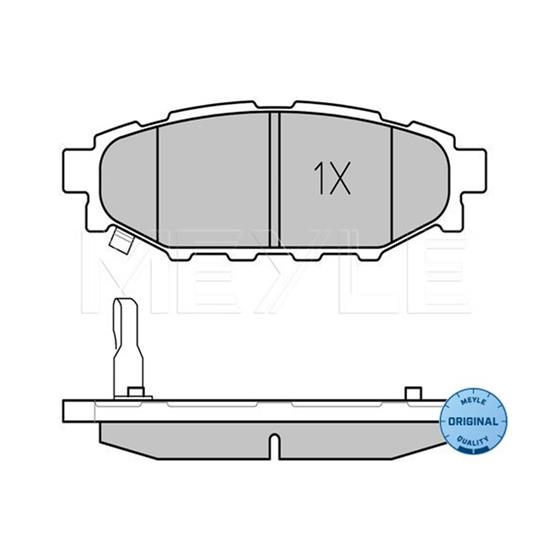 MEYLE Brake Pad Set 025 242 7114/W