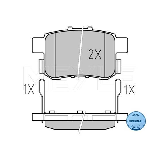 MEYLE Brake Pad Set 025 244 3514/W