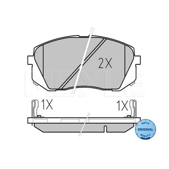 MEYLE Brake Pad Set 025 245 0116/W