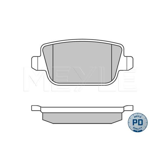 MEYLE Brake Pad Set 025 245 3715/PD